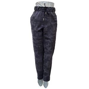 Lululemon Camouflage Camo Joggers Pants With Pockets Women's SZ 2 Black Gray